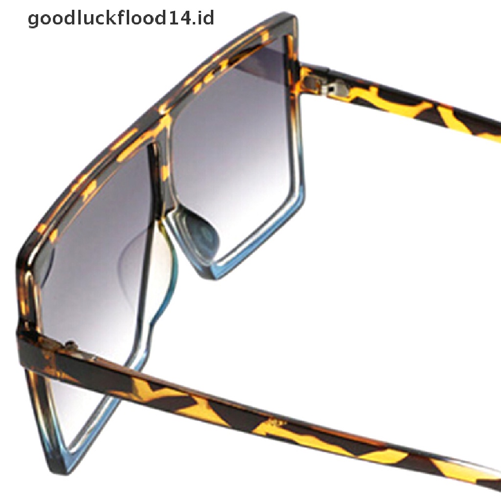 [OOID] Big Square Sunglasses Women Men Vintage Metal Oversized Shades Eyewear New ID