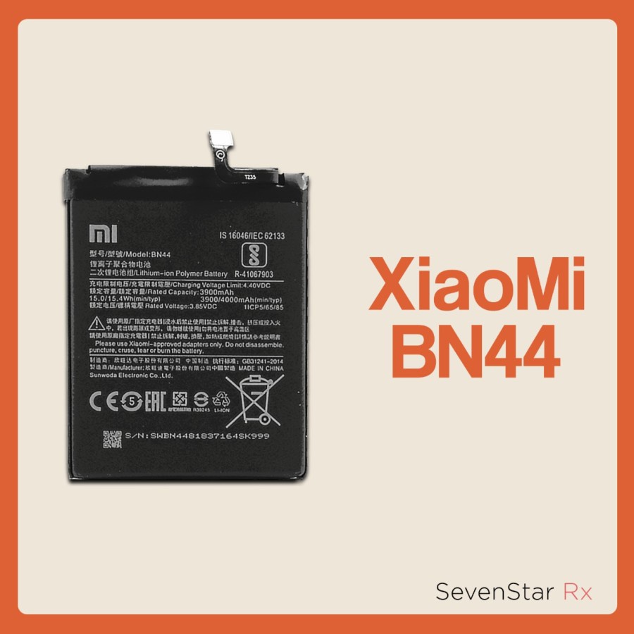 BN44 BATRE / BATRAI / BATTERY XIAOMI BN44 / REDMI 5 PLUS ORIGINAL