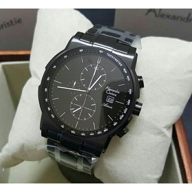 Promo Jam Tangan Alexandre Christie Ac6470 Black Ready