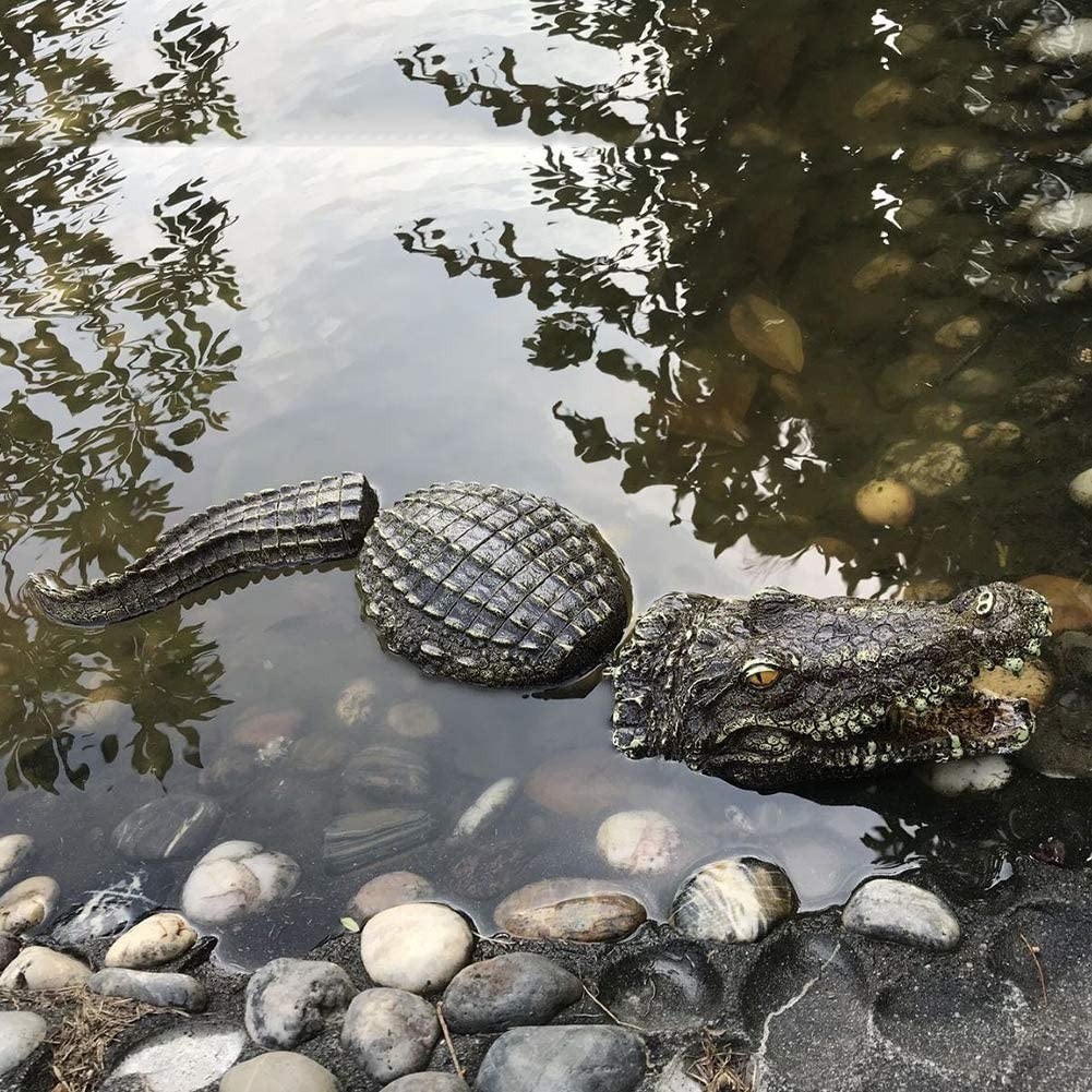 Floating Crocodile Decoy Pond - Pengusir Bebek Angsa Model Buaya - Mirip Seperti Aslinya