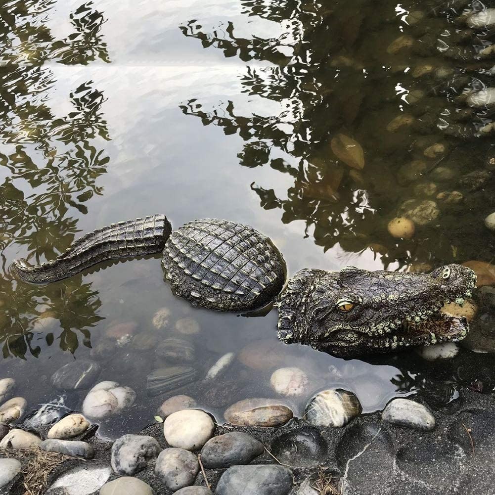 Floating Crocodile Decoy Pond - Buaya Palsu Apung Pengusir Bebek Angsa