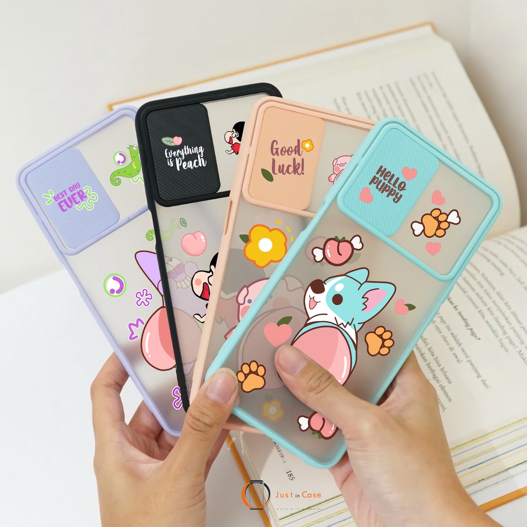 Case Slide (KG4) Softcase Macaron Realme 8 5G C20 C21Y 7i/C17 C15 C12/C25 C11 7 6/Narzo 5/5i/5s