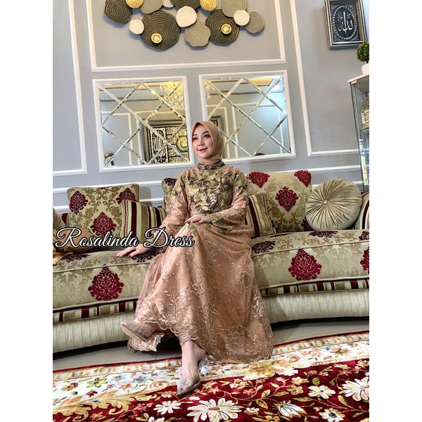 Gamis Rosalinda Bordir Original PJ Butik