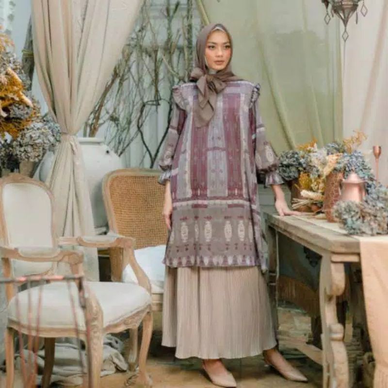 PL DARIA TUNIK DOVE size S by Muda Official