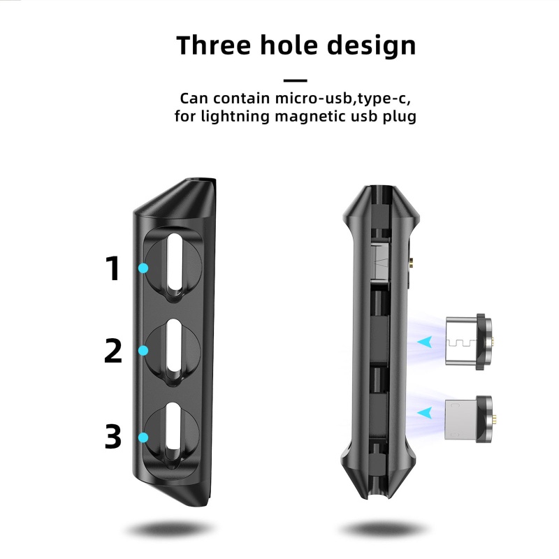 Kok Silicone Storage for Case for Micro USB Type-C Plug Portable Colokan Kabel Magnetik Untuk Case Ringan Antilost Adapt