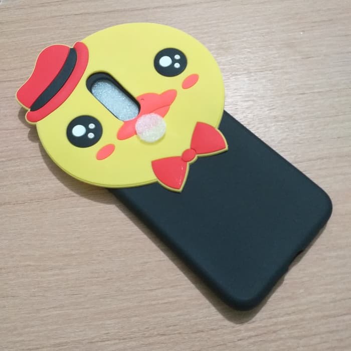 Case Nokia 6.1 Plus 6.1plus New Matte Black Karakter 3D Duck Bebek