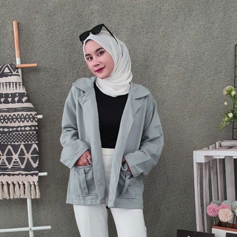 jaket daniela blazer | sweater wanita | atasan