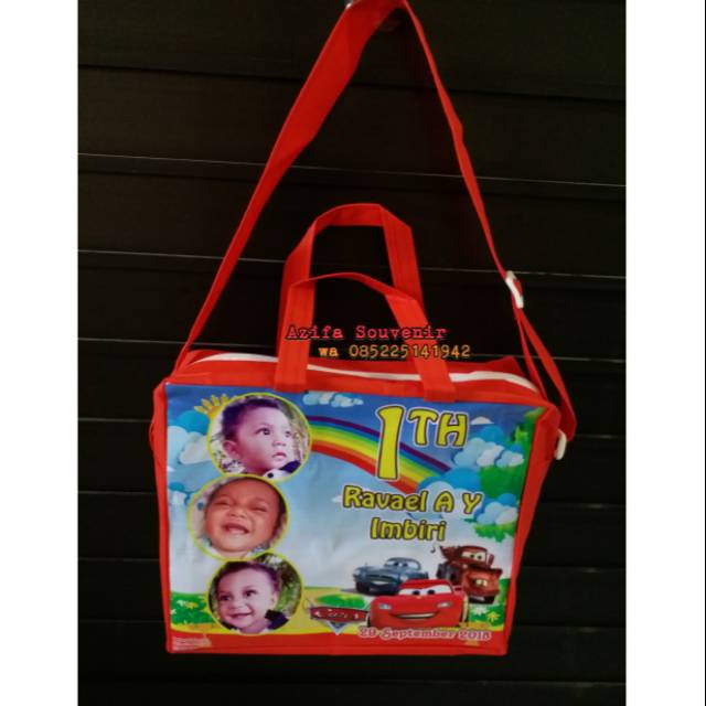 

Tas Resleteng/ Zipper Banner Souvenir Ulang Tahun Anak / Ultah Goodie Bag pake SLEMPANG GERAK