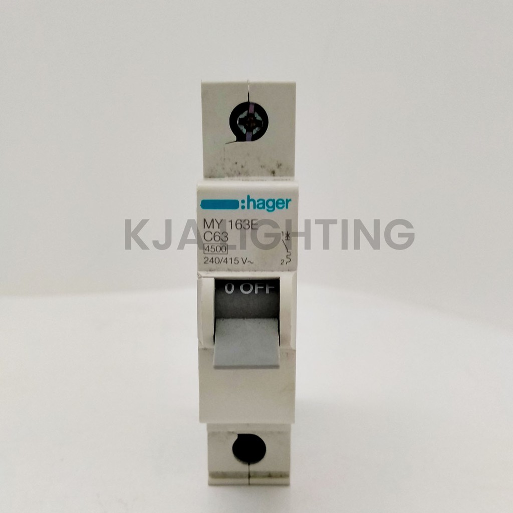 MCB HAGER 63A 63 AMPERE 1 PHASE 1PHASE 1POLE 1 POLE