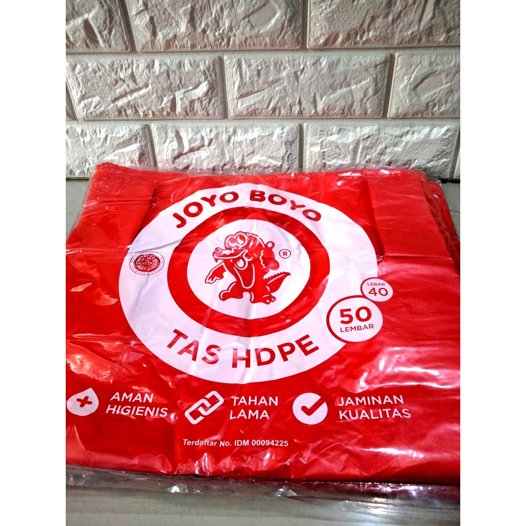 Plastik HD jumbo merah 40 boyo