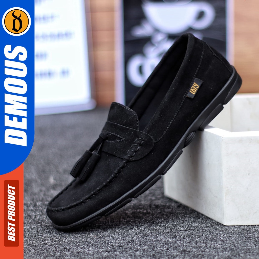 DEMOUS Ganbar - Sepatu Casual Pria Slip On