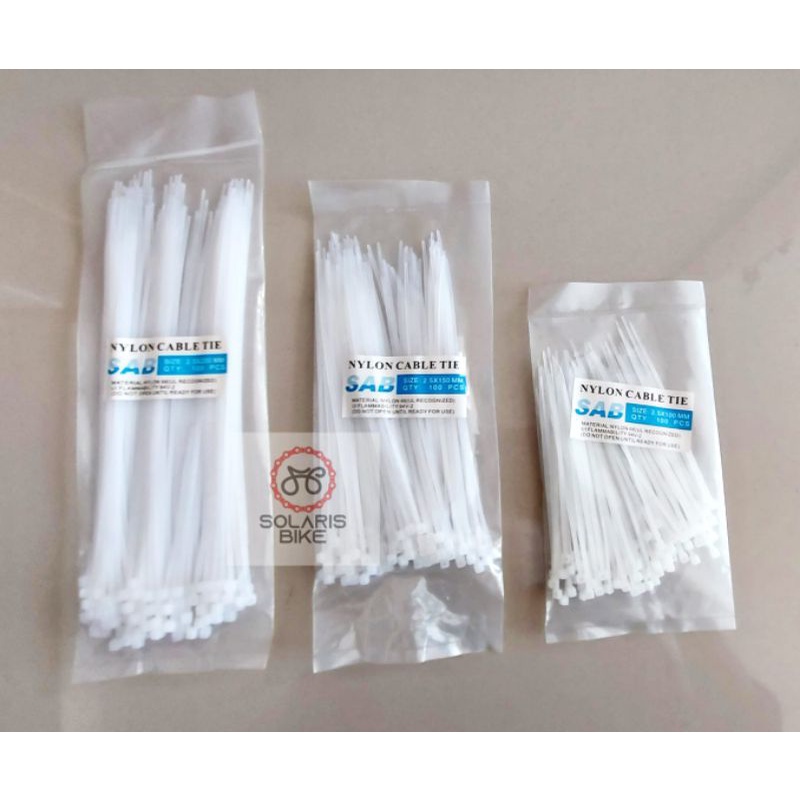 Cable  Ties Kabel Tali Serut  Nylon 20cm