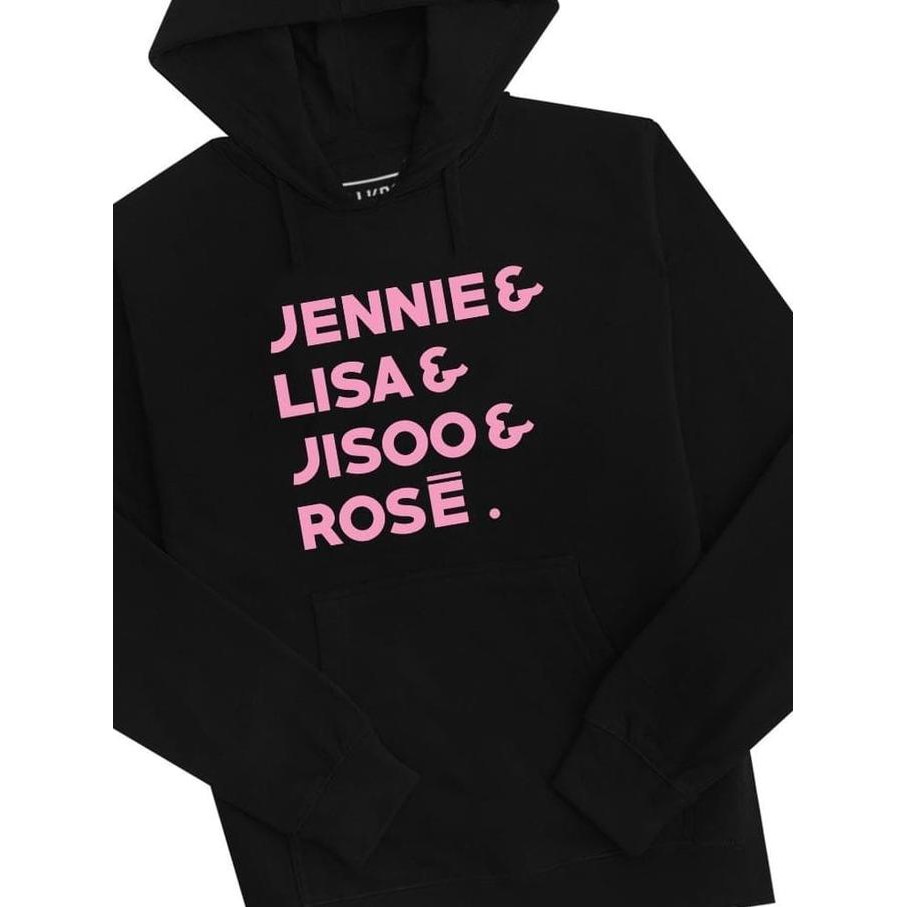Jaket Hoodie Sweater Jumper Blackpink Black Pink Jennie Lisa Jisoo