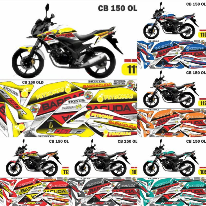 Lis body honda cb lama 150 2013-2014 stiker cb old sticker cb lama Petronas