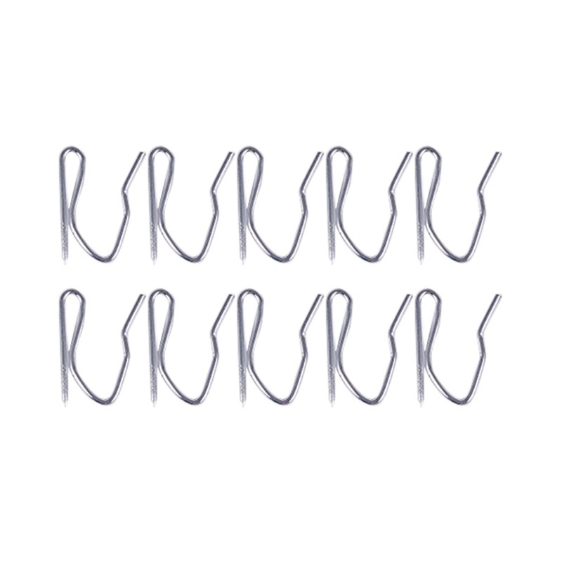 10pcs Curtain Drapery Pin Hooks Silvery Shopee Indonesia