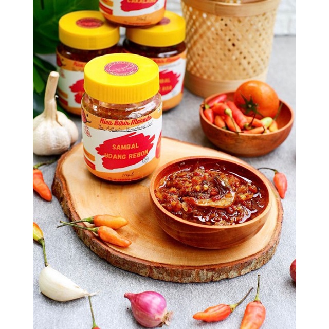 

Sambal set 3 ll Sambal Baby Cumi ll Sambal Teri Medan ll Sambal Udang Rebon 200ml ll Rica Bibir Manado