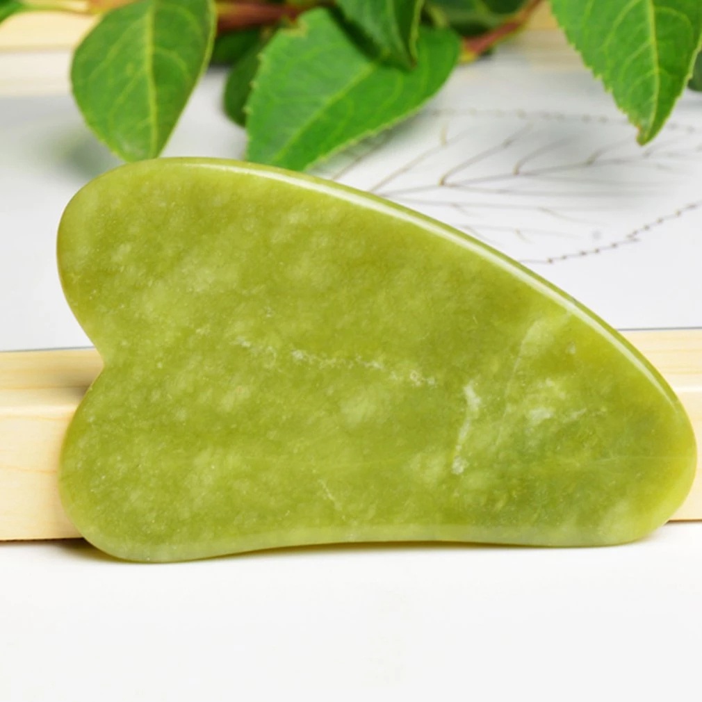 1Pcs Natural Jade Stone Gua Sha Facial Tool