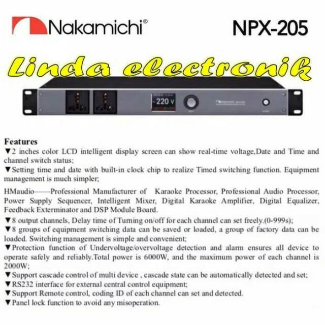 power sequncer nakamichi npx 205 ORYGINAL nakamichi npx205