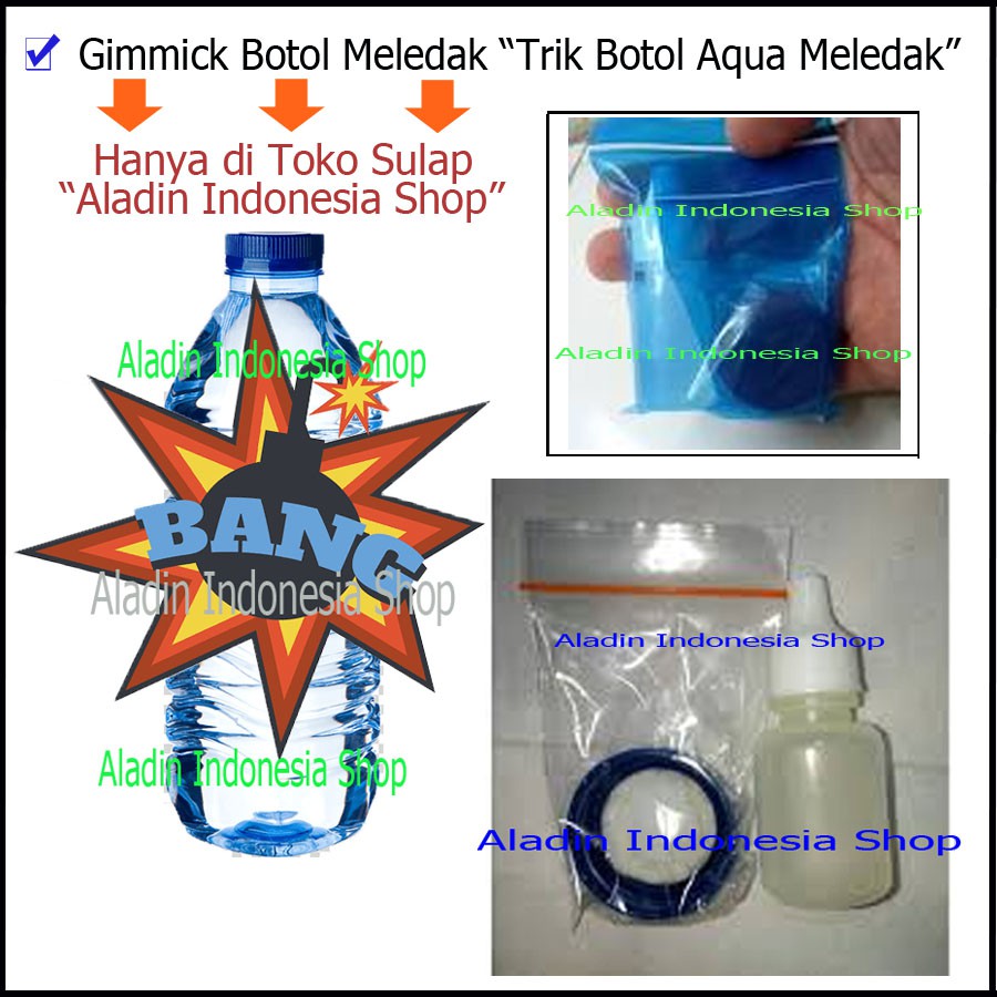 Alat Sulap Botol Meledak - Trik Meledakan Botol - Gimmick - Alat Sulap