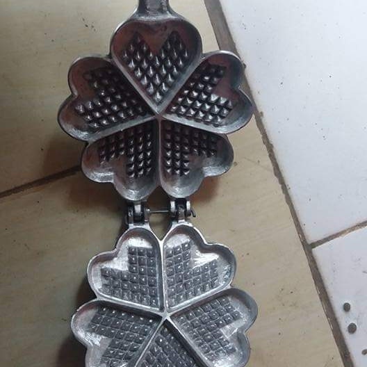 Maker-Waffle- Cetakan Wafel Bapel Hati Love -Waffle-Maker.