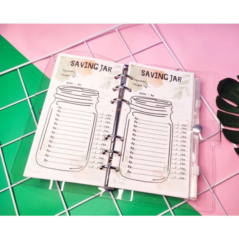 

Terlaris ✨ - 1 Paket Binder A6 Ring 6 Budgeting Keuangan Financial Planner Agenda Notebook Saving Jar Tantangan Menabung Zipper Lock Jurnal Journaling Catatan Daily Cashflow Buku Notes Stiker Dompet Pengatur Keuangan3.1.23