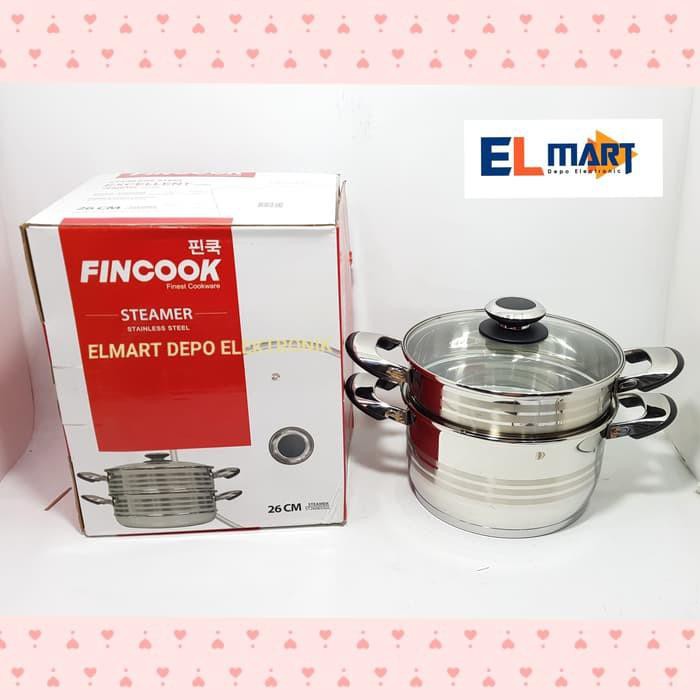 Dijual FINCOOK multi steamer stainless steel 26cm ST2606SSGL / panci kukus Diskon
