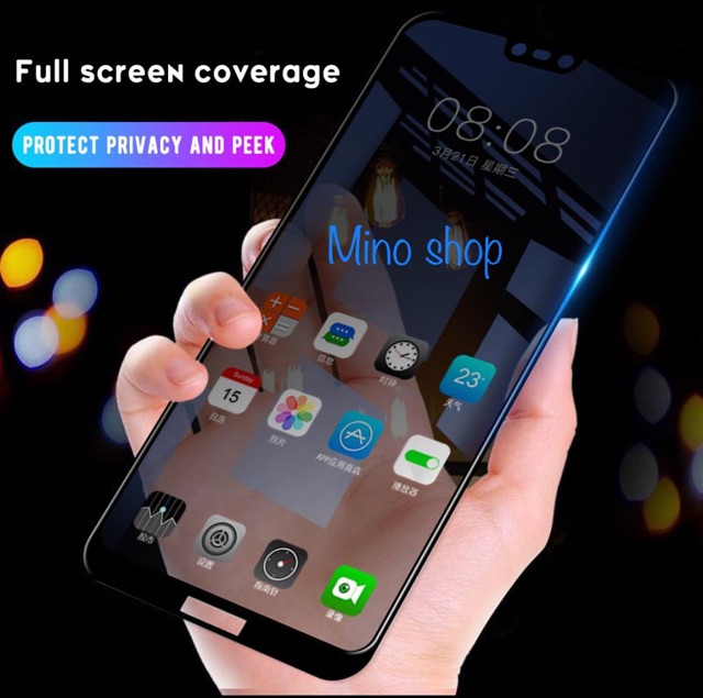 TEMPER GLASS XIAOMI MI8 LITE ANTY SPY 5D FULL SCREEN COVER