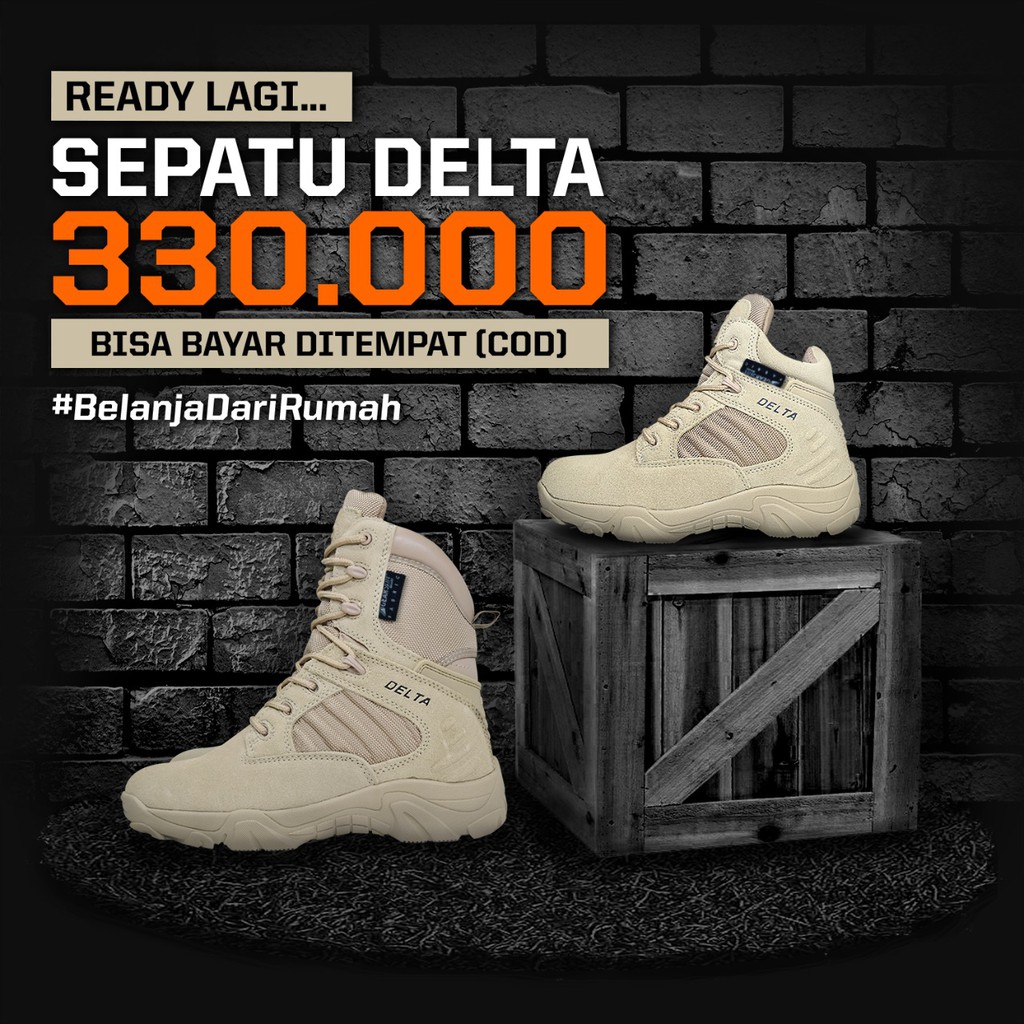  Sepatu  Delta  516 6 inch Original Import Coklat Sepatu  