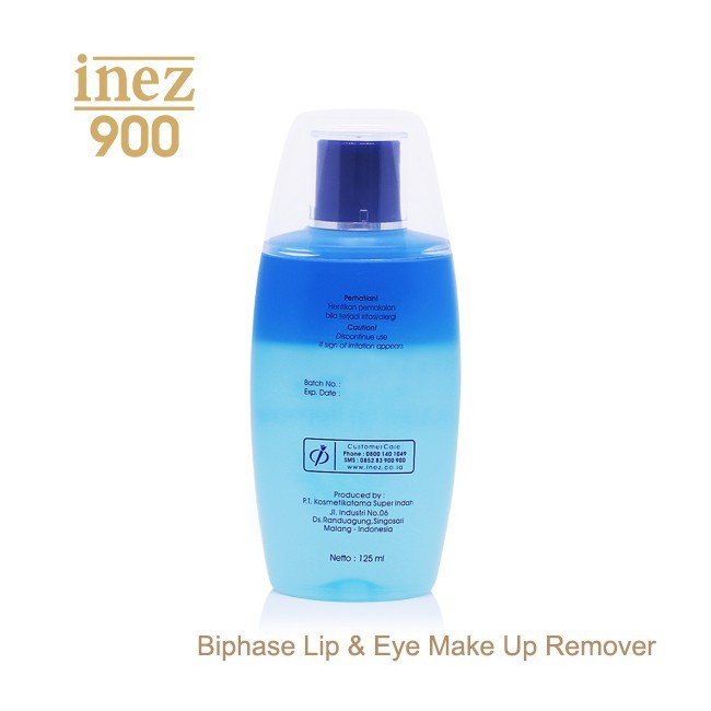 INEZ 900 Biphase Eye &amp; Lip Makeup Remover 125ml