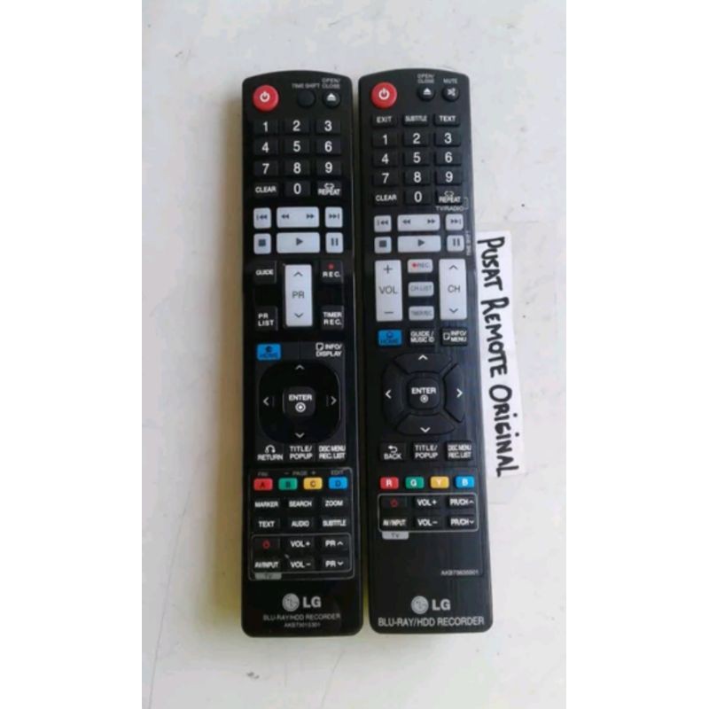 REMOTE REMOT DVD HDD RECORDER LG ORIGINAL ASLI