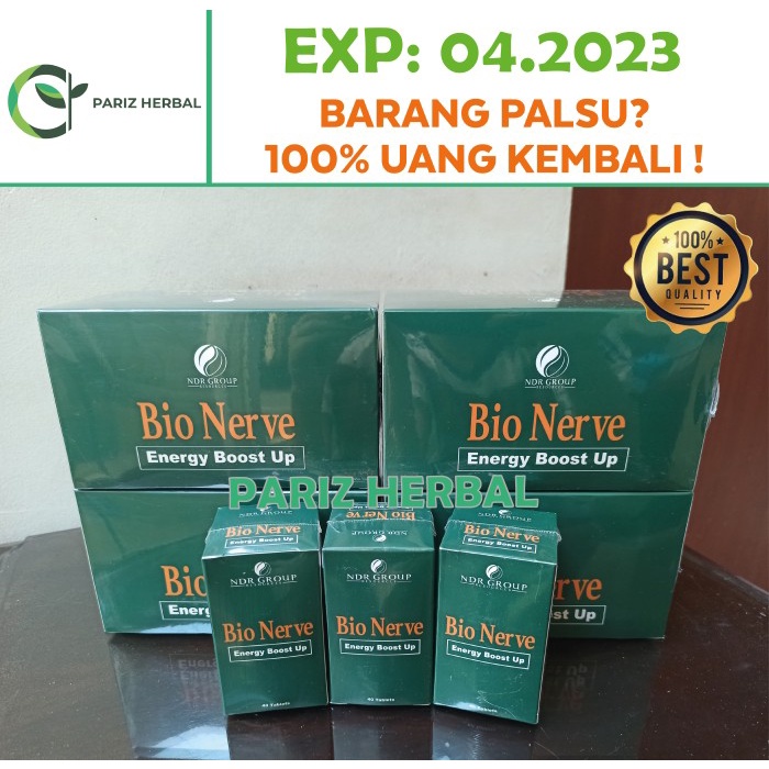 Bio Nerve (1box isi 6 botol) Asli Malaysia - Bionerve - Bio Nervee