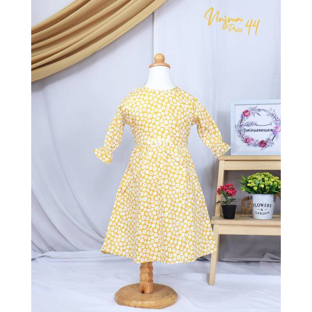 GAMIS DRESS KIDS NAJMA (LIMITED) KATUN JEPANG BY ATTIN