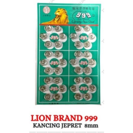 Kancing Cetet / Kancing Jepret 999 Lion