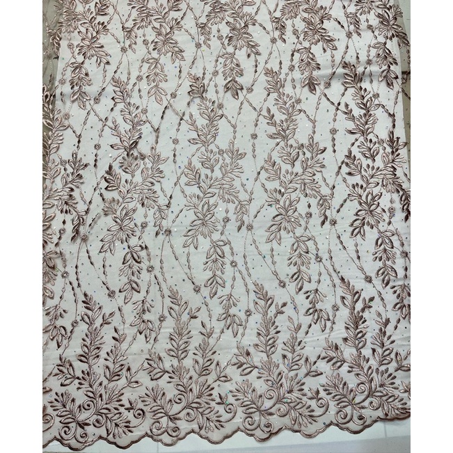 Kain/Bahan Tulle Embroidery Diamond