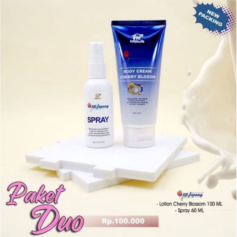 HB Jepang body lotion day + sprai antioksidan