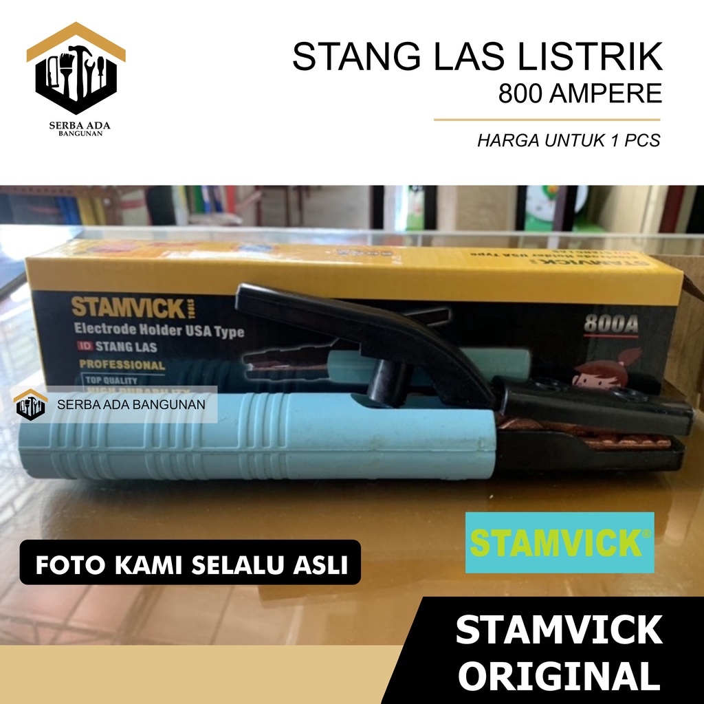 TANG LAS STAMVICK 800A PEGANGAN LAS 800 AMPERE GAGANG STANG LAS 800 AMP UNTUK TRAVO LAS SEGALA MERK