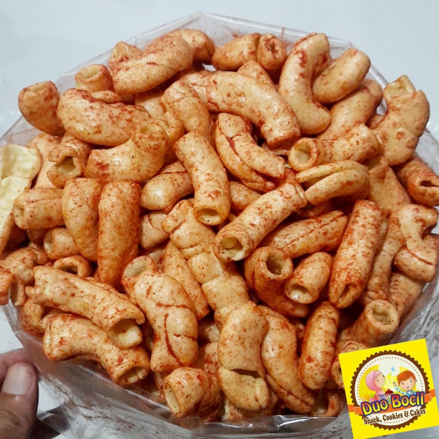 

Makaroni Balado Keju Lariss 250 Gram - Duo Bocil Snack