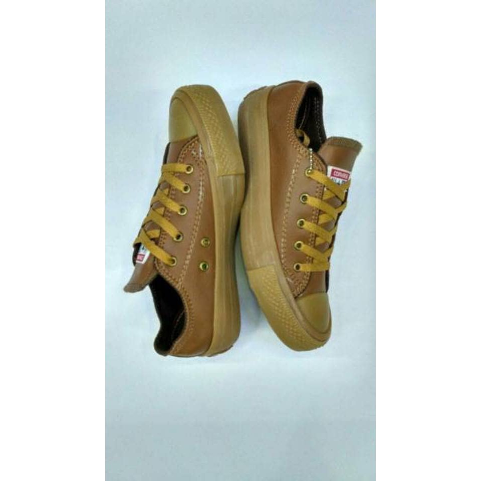 Sepatu Basket KuliahSepatu Converse All Star Leather Grade Original / Pria Wanita