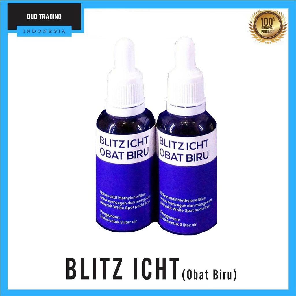 OBAT BIRU IKAN CUPANG / BLITZ ICHT / METHYLENE BLUE 30ML
