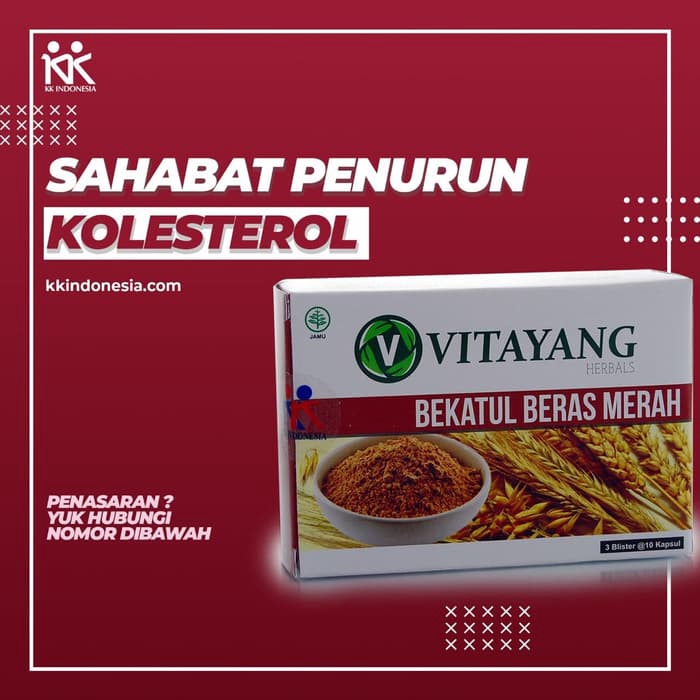 

Turunkan Kolestrol Saat Work From Home W/ Bekatul Beras Merah 30 tab