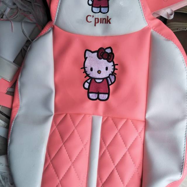 sarung jok mobil sigra calya karakter hello kitty