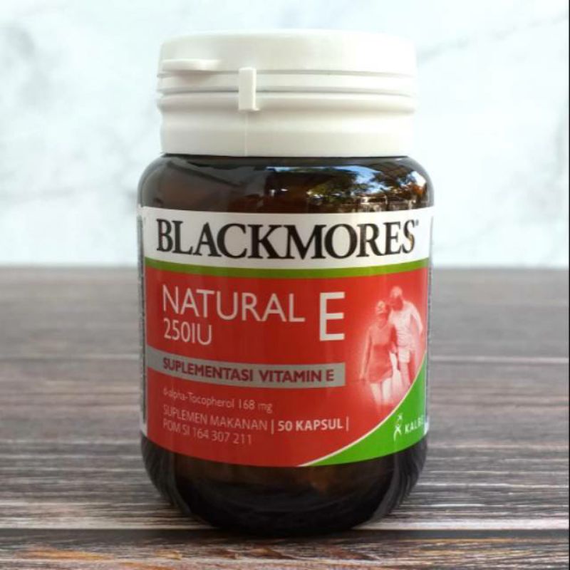 Blackmores Natural E 250 IU 50 Kapsul BPOM Black Mores Natural-E Vitamin E