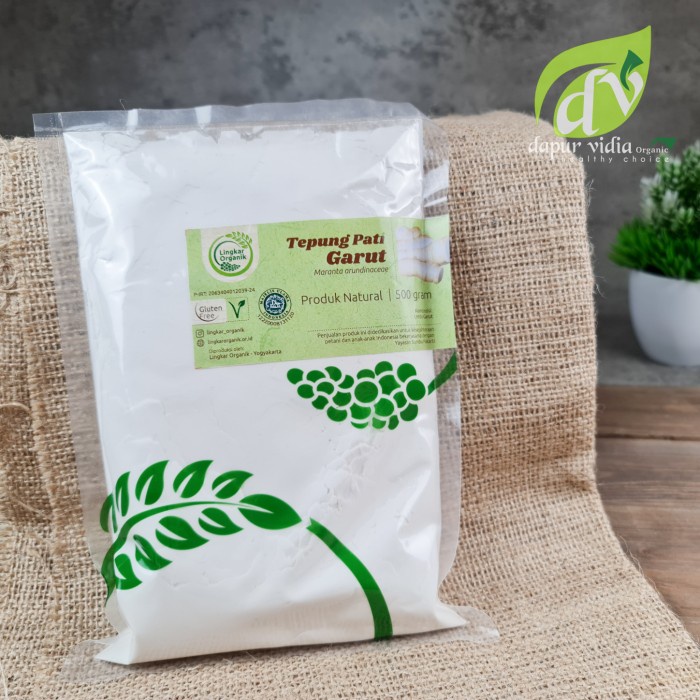 

Ketan-Beras-Tepung- Lingkar Organic - Tepung Pati Garut 500G - Natural - Mpasi -Tepung-Beras-Ketan.