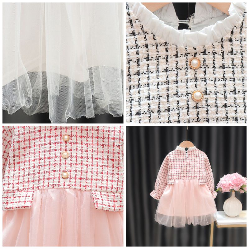 0-3TAHUN DRESS ANAK BAYI PEREMPUAN KUALITAS IMPORT / DRESS PESTA ANAK PEREMPUAN/GAUS PESTA BAYI-5