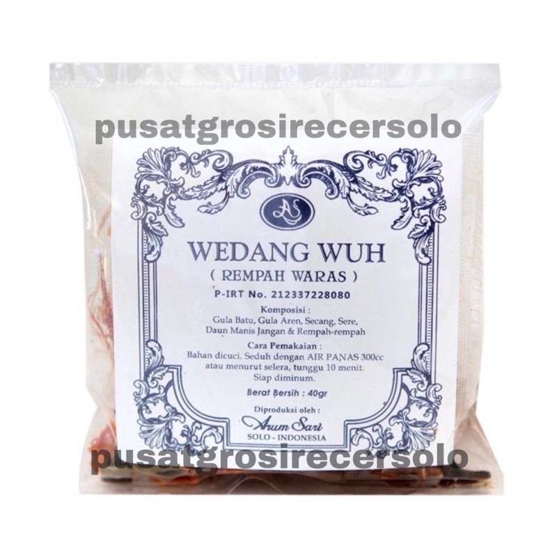 

Wedang Wuh Arum Sari