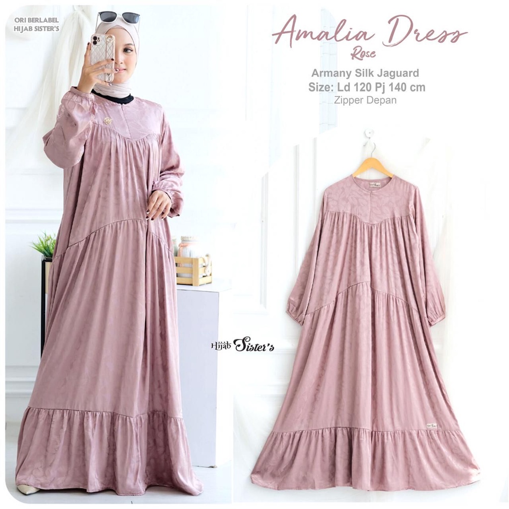 AMALIA DRESS GAMIS PESTA ORI BY HIJAB SISTERS