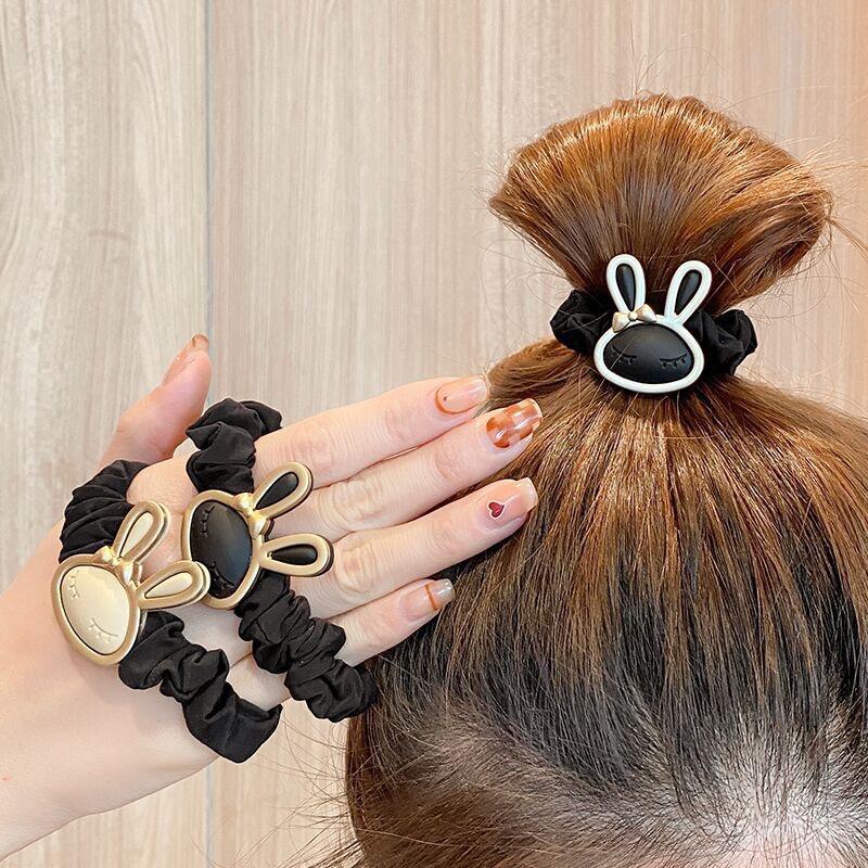 KUCIRAN/ IKAT RAMBUT MOTIF BUNNY / KELINCI ALA KOREA IMPORT