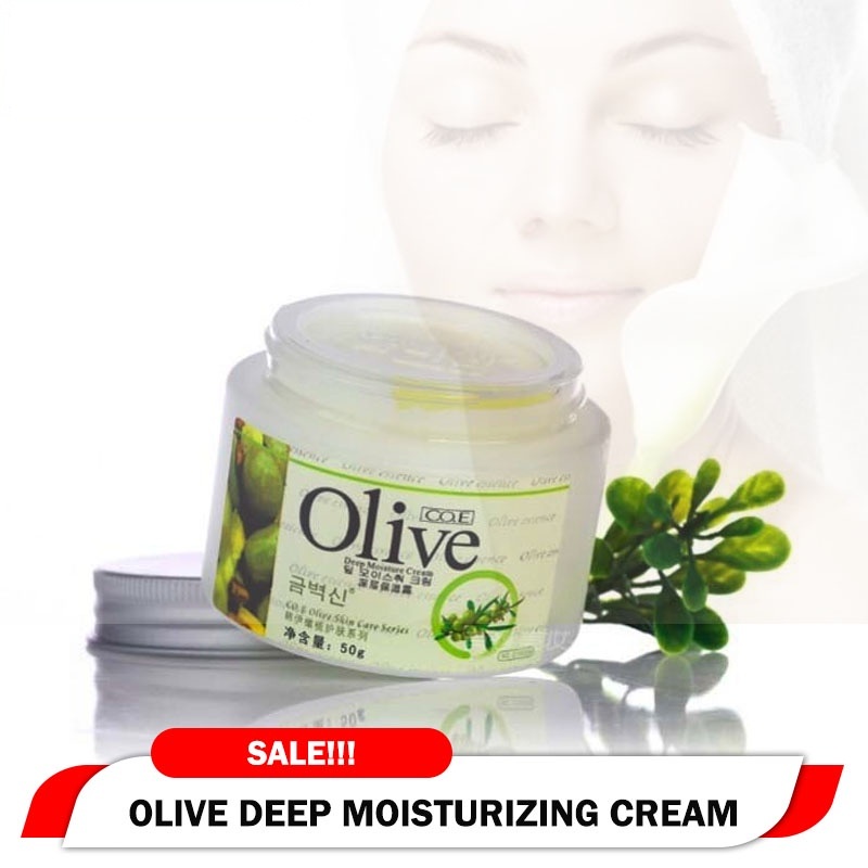 BEAUTY JAYA - [ COD ] Original OLIVE CO.E Deep Mouisture Cream / Krim Pelembab Kulit Terbuat Dari Minyak Zaitun