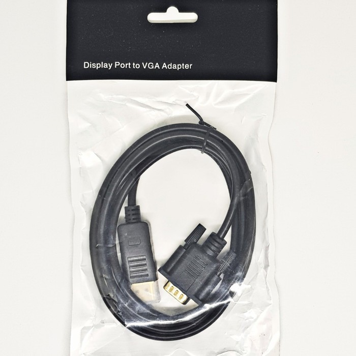 Kabel Display Port To VGA 1.8M - Displayport Male To VGA Male 1.8Meter