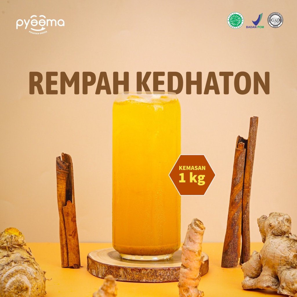 

BUBUK MINUMAN PREMIUM REMPAH KEDHATON PYOOMA 1KG | USAHA MINUMAN BPOM HALAL HACCP